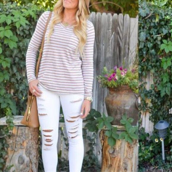 Cabi Striped Skipper Tee  - Picture 5 of 10